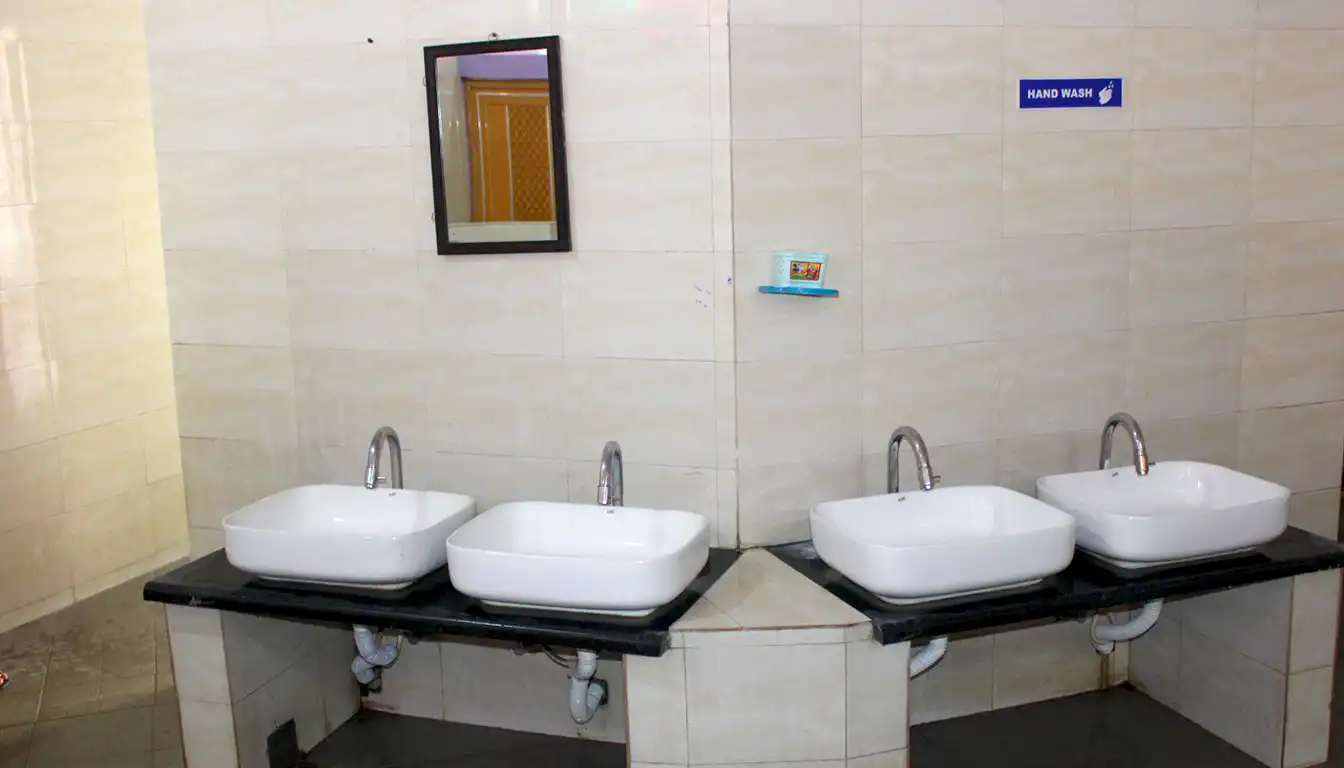 Separate hygienic restrooms for boys and girls